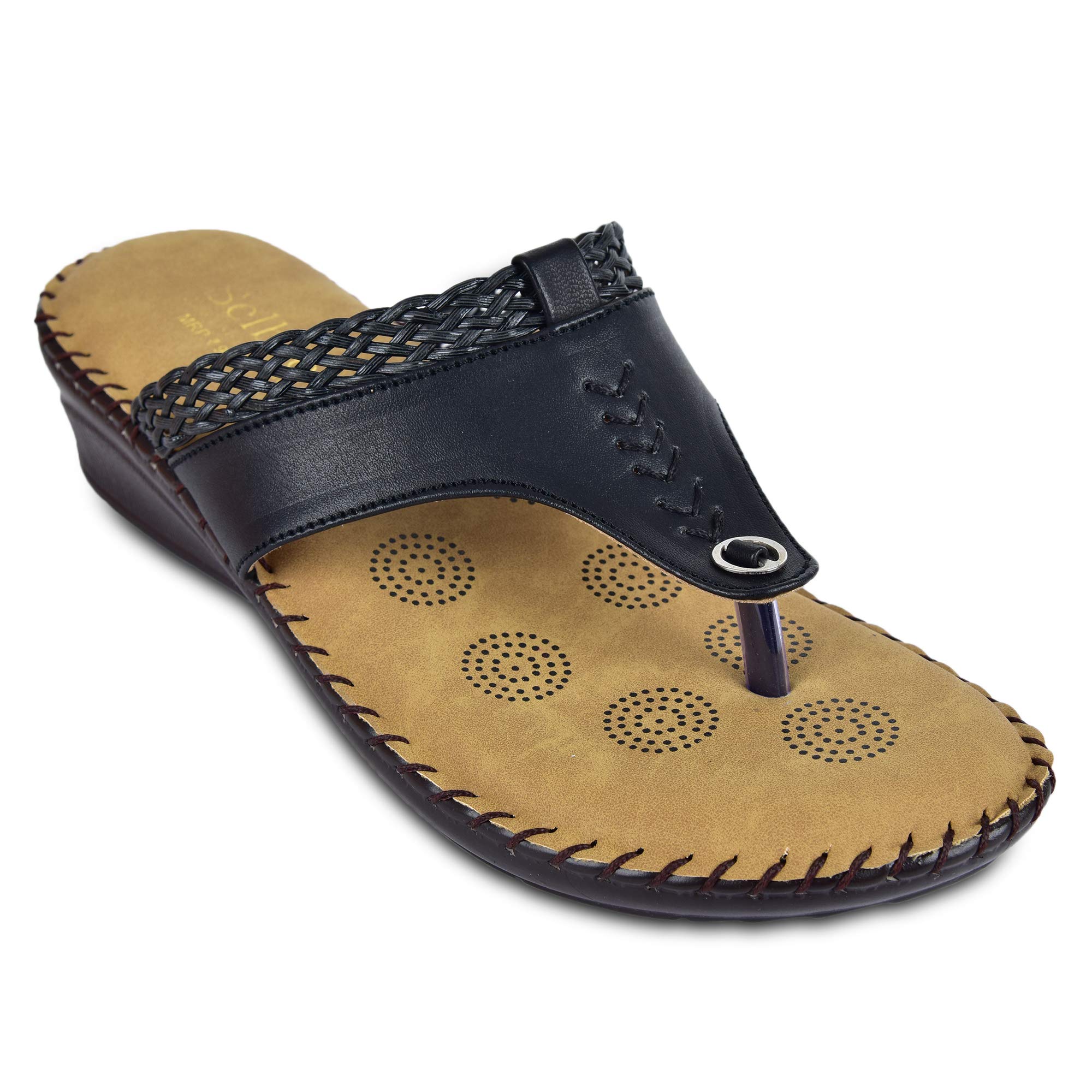 SELBRO Doctor-Plus Orthopedic Slippers for Women with Extra Soft Padding (Black,UK 8=Euro 41) (B08T87KDZR) Amazon Price History, Amazon Price Tracker