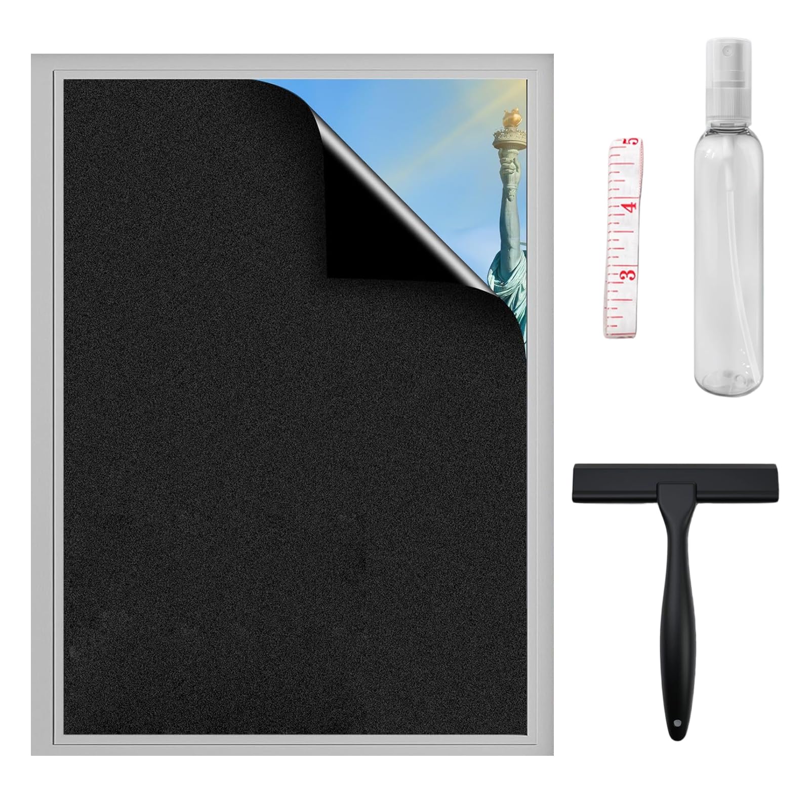 Reduce Glare and Warmth Control Window Shade 60x200cm Cling Mount Design Harsh Sunlight for Comfortable Living Window Tint Film