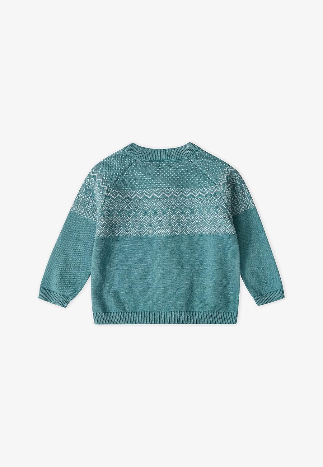 Stellou & friends 100% Cotton Baby Cardigan, Long Sleeve Knit Sweater for Kids, Unisex Tops for Infant, for Children 0-6 Yrs - Image 4