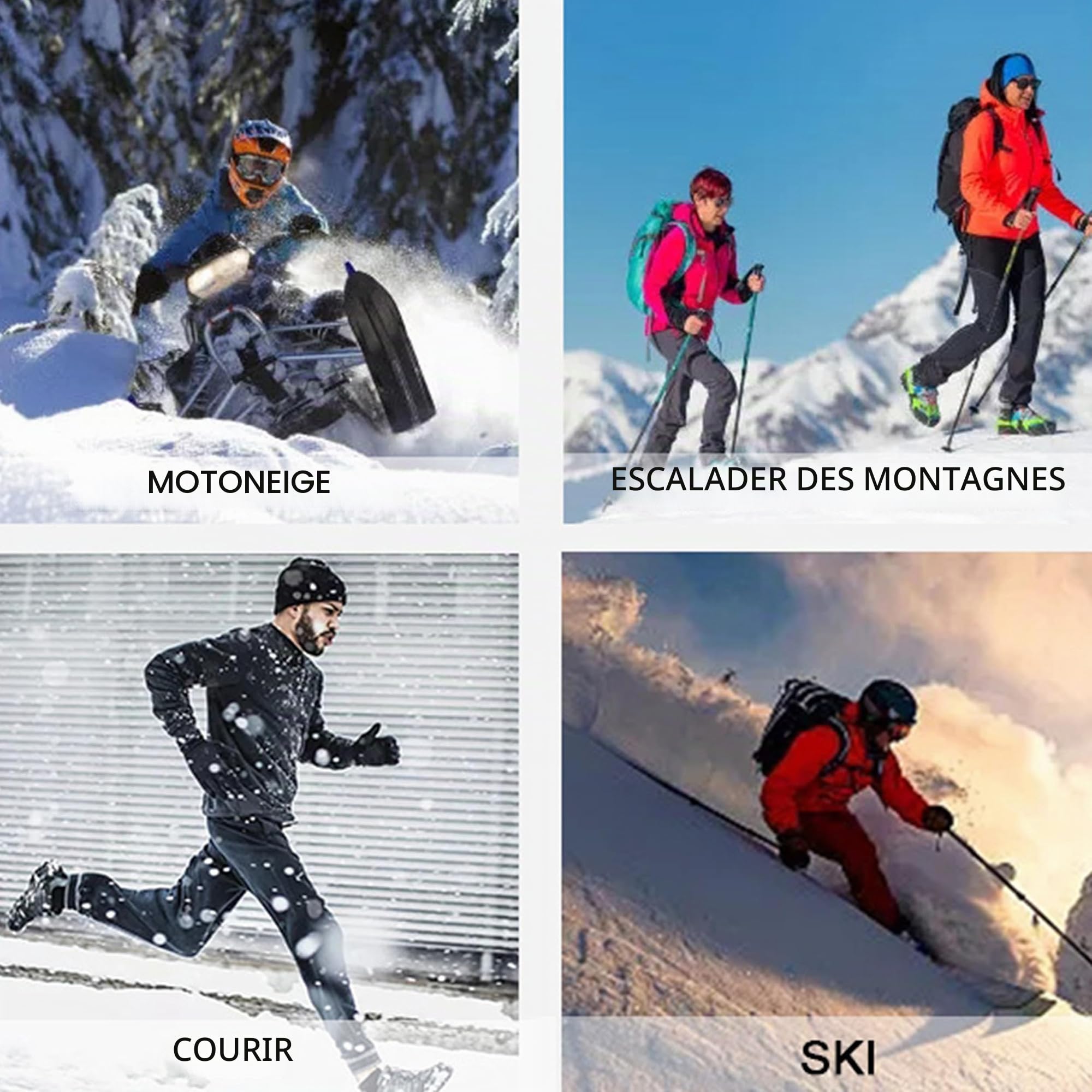 YUSHOW Lot de 2 sous Vetement Haut Thermique Homme Polaire Maillot de Corps à Manches Longues à Col Rond Hiver Tshirt Chauds Ultra Doux Base Layer,Noir,Taille XXL
