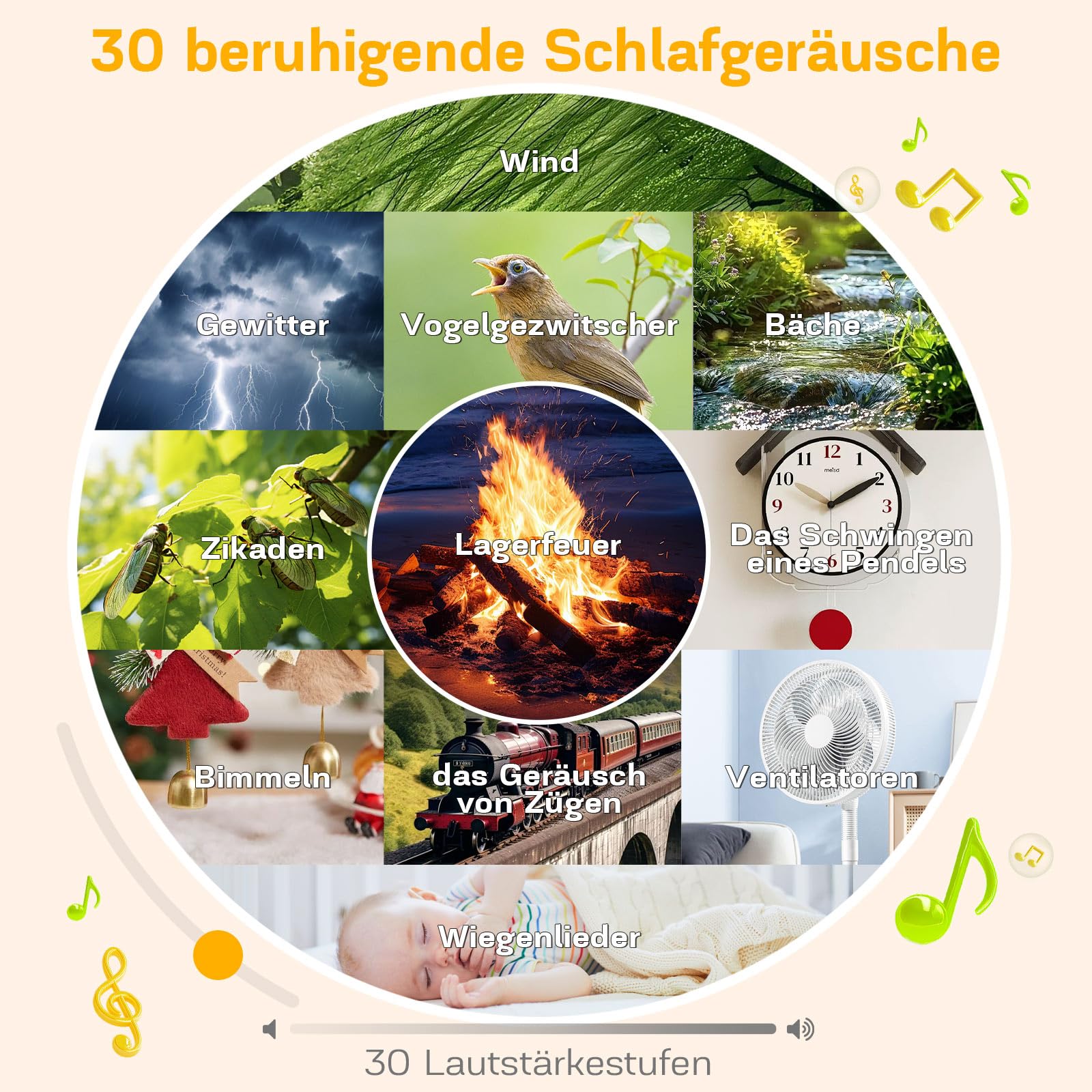 MILFECH Tageslichtwecker mit 30 Naturgeräuschen, Lichtwecker Sonnenaufgang Wecker Digital Wake Up Light mit Ladefunktion Lichtwecker Einschlafshilfe und RGB, Dimmbares Nachtlicht, Timer