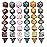 SmartDealsPro Double-Colors Polyhedral Dice Sets with Pouches for D&D DND RPG MTG Dungeon and Dragons Table Board Roll Playing Games D4 D6 D8 D10 D% D12 D20 (6-Color Retro Sets)