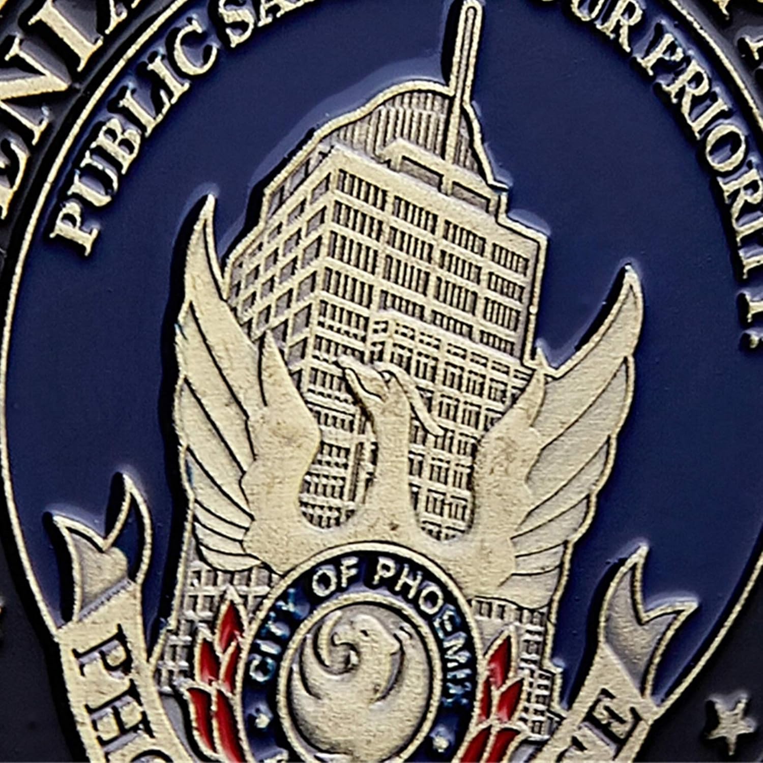 YKshop U.S. Phoenix Police Department Archangel Saint Michael Challenge Coin