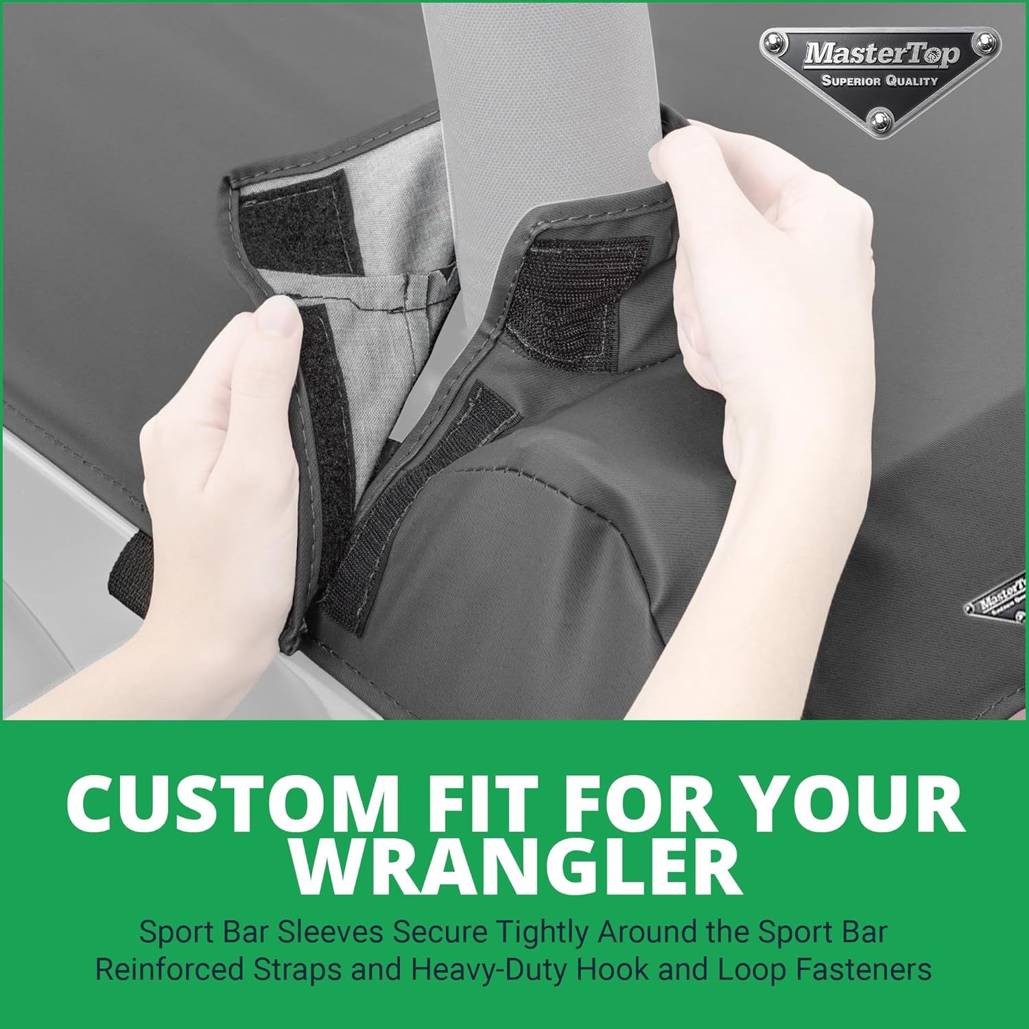 MasterTop Tonneau Cover, Black Diamond - Fits Jeep Wrangler JL Unlimited 4-Door 2018-2024, Hard Top Models - Cargo Area Truck Bed Cover