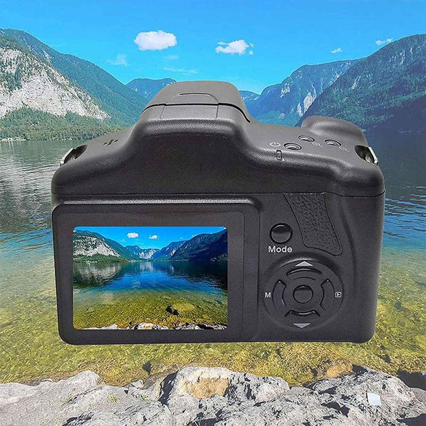 2X Portatile Viaggio Vlog Fotografia 16X Zoom Digitale 1080P HD SLR Fotocamera Anti-Shake Fotocamere per Live Stream