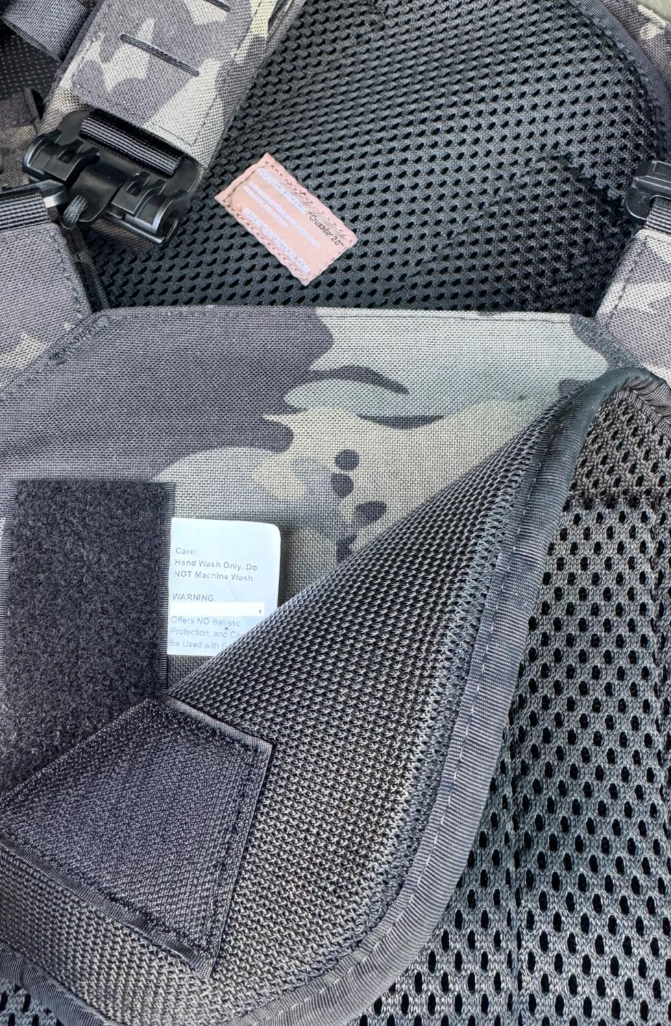Redemption Crusader 2.0 Molle Quick Release Buckles Airsoft Vest With Adjustable Size Sides And Triple Pouch