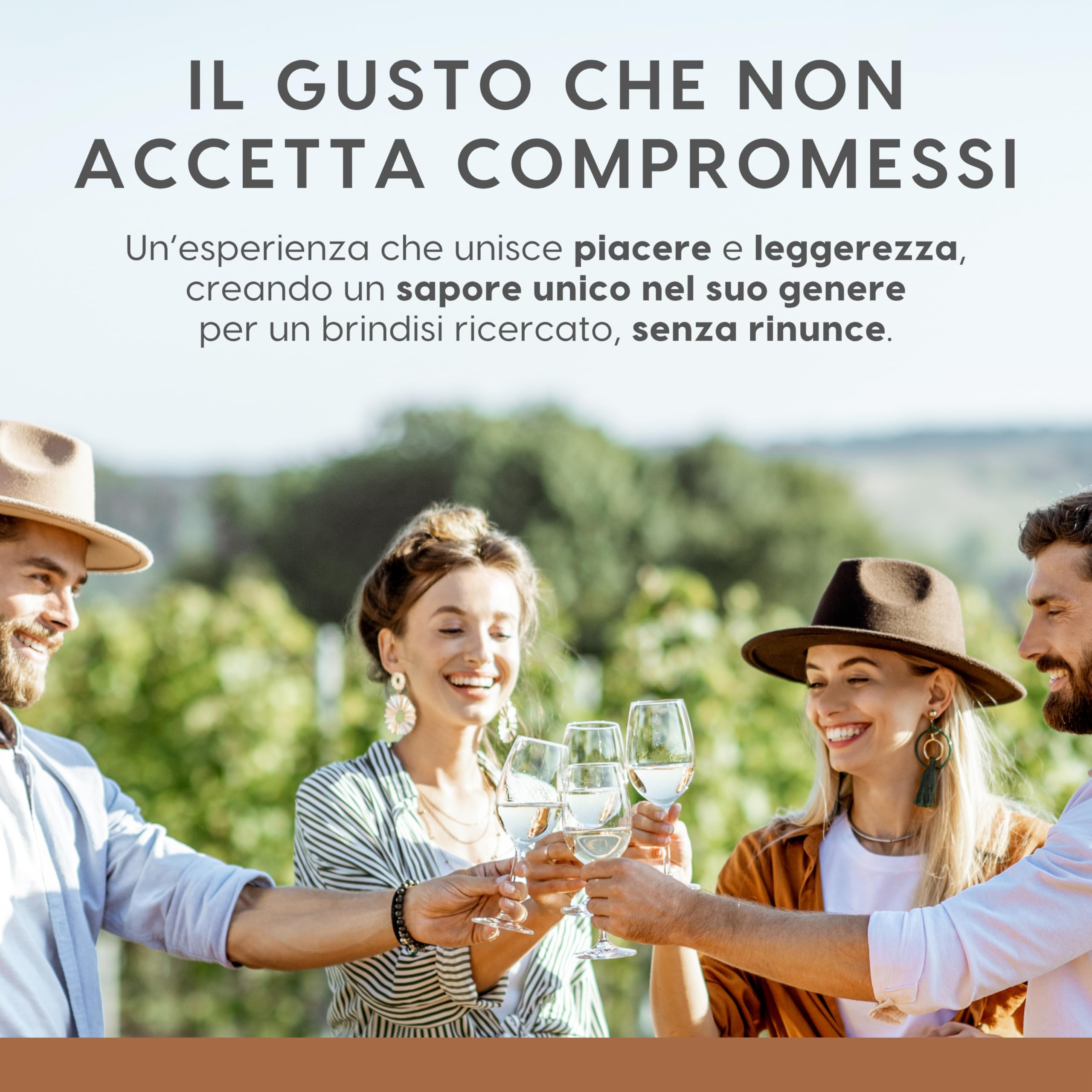 ALTERNATIVA Bianco Extra Dry Frizzante Analcolico 0.0% - Bollicine Senza Alcol, Dealcolato Italiano - Ideale per Celebrazioni e Regali - Confezione da 6 Bottiglie da 750ml Alcool Free