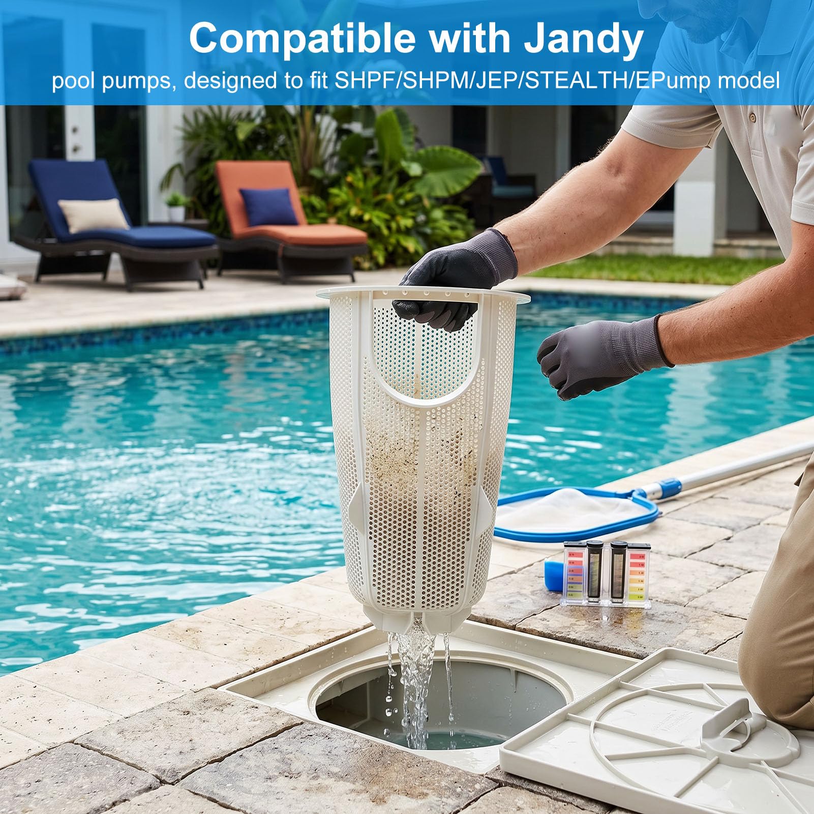Panier de Filtre de Pompe de Piscine ABS, pour SHPF SHPM JEP
