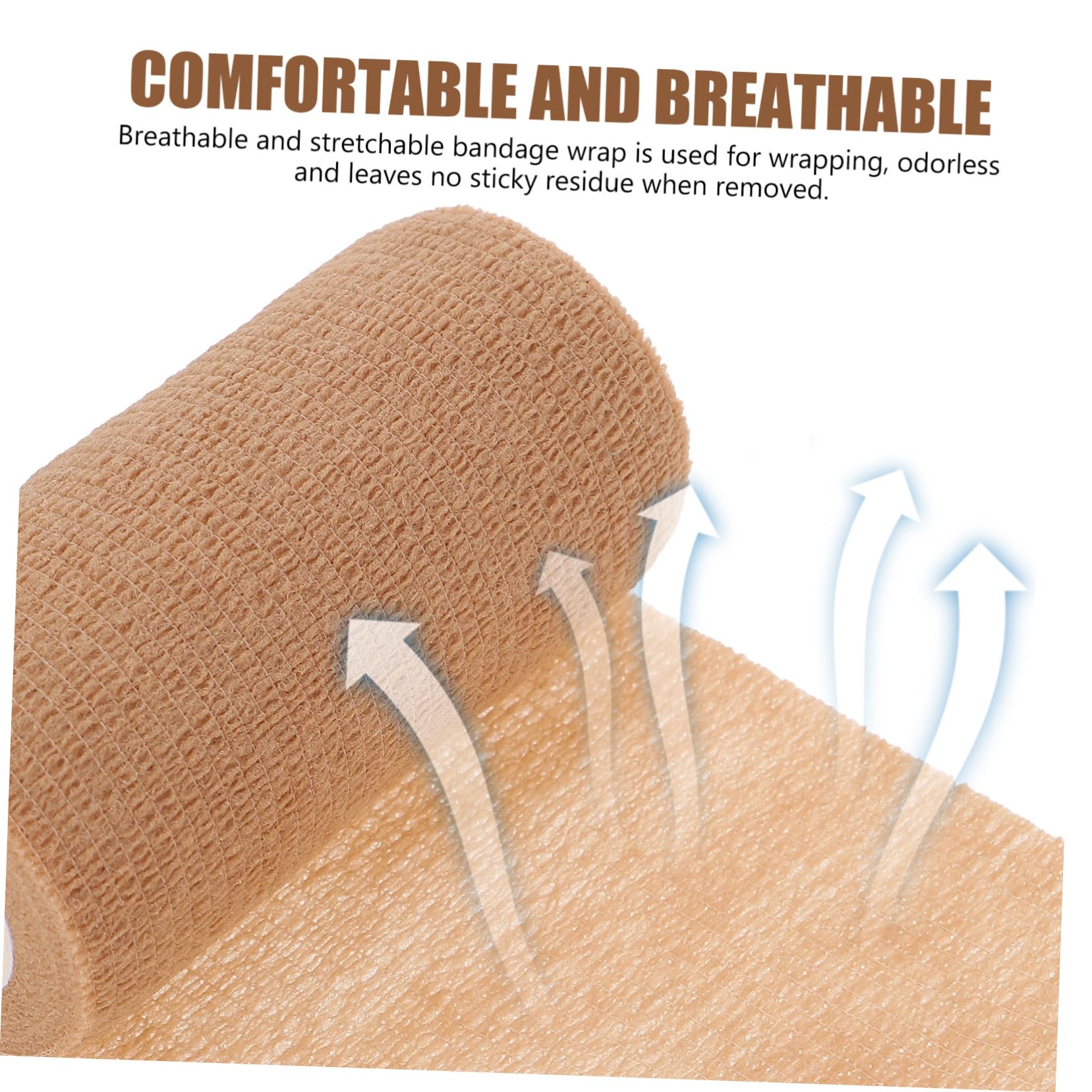 ibasenice 2 Rolls Elastic Sports Multi-Function Wrap Portable Wrap for Athletic Breathable Material for Skin Health