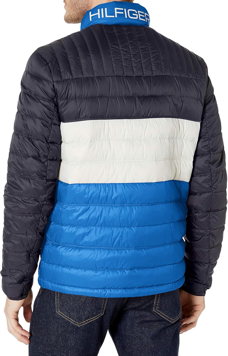 Tommy Hilfiger Men's Real Down Insulated Packable Puffer Jacket X-Small Royal Blue Combo