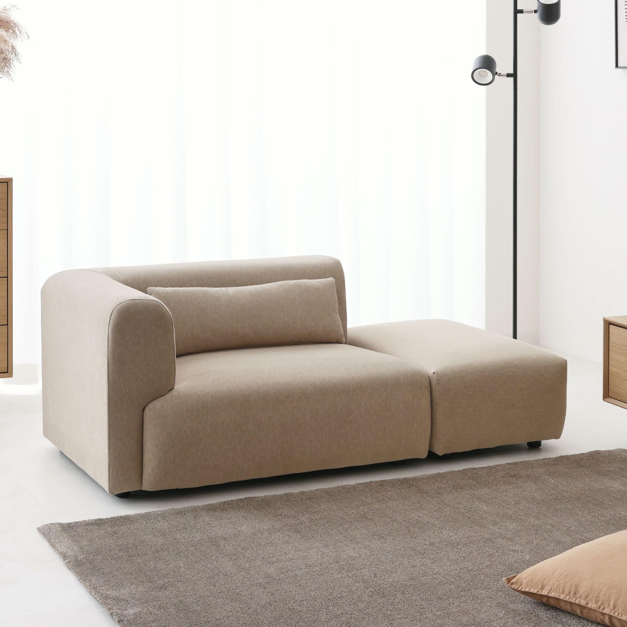 Amazon.co.jp: VENTOTA ソファベッド 2人掛け ソファー オットマン付き
