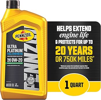 Amazon | Pennzoil ウルトラプラチナ フルシンセティック 0W-20