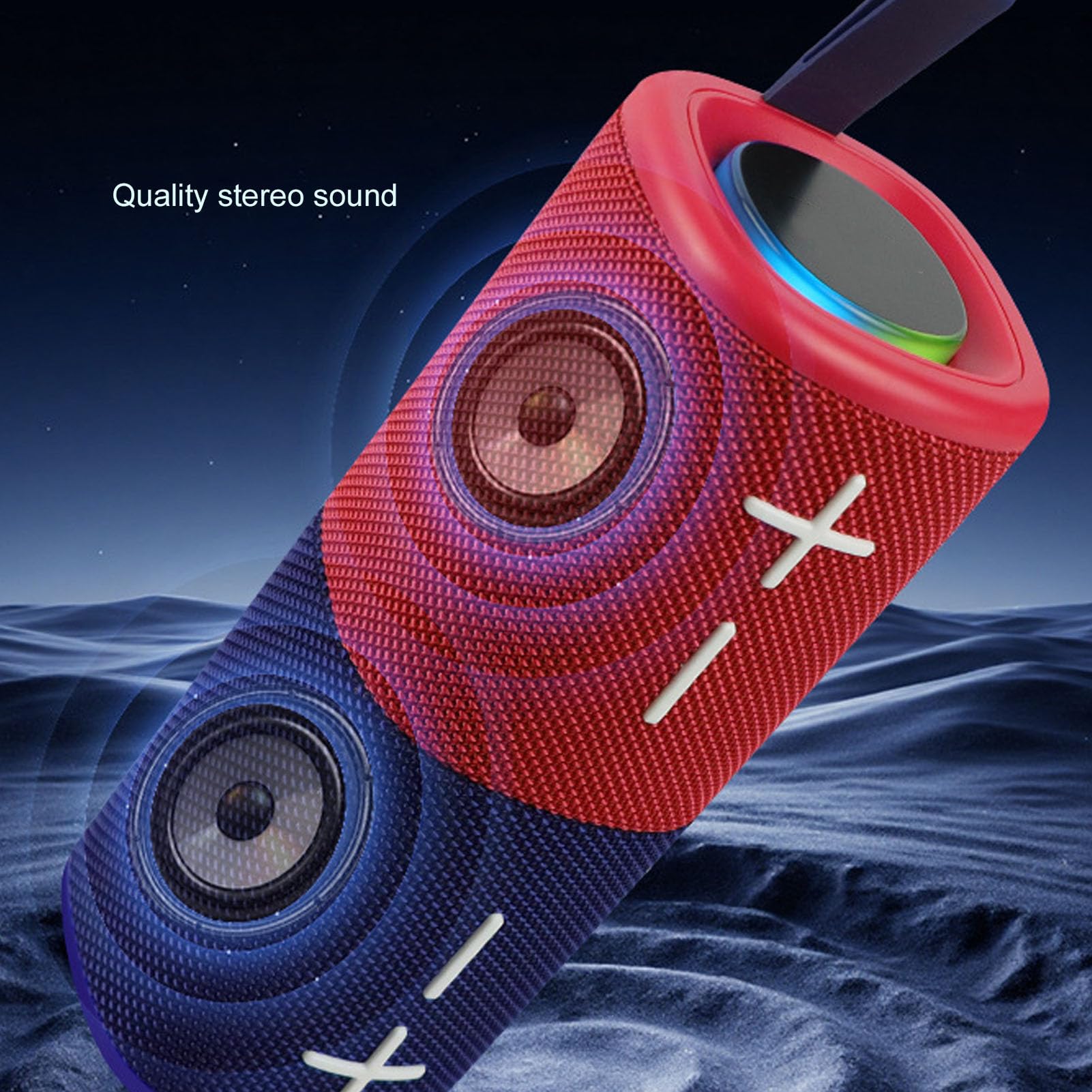 Annadue Casse Bluetooth 20W Stereo HIFI Separabili 2 in 1, Altoparlante Magnetico Scindibile per Feste All'aperto