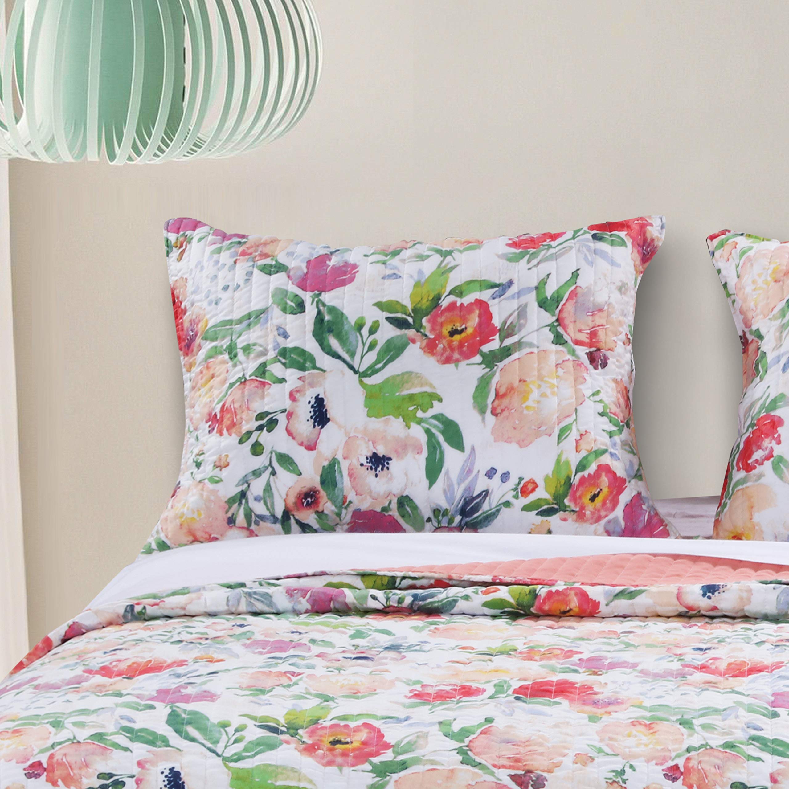 Barefoot Bungalow Blossom Pillow Sham, Standard, White