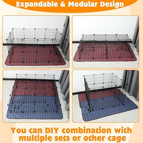 Miniatura 10 de Corralito de juego extra grande para interiores, 11 pies cuadrados C & C, hábitat de jaula de conejillo de indias, corralito de animales pequeños