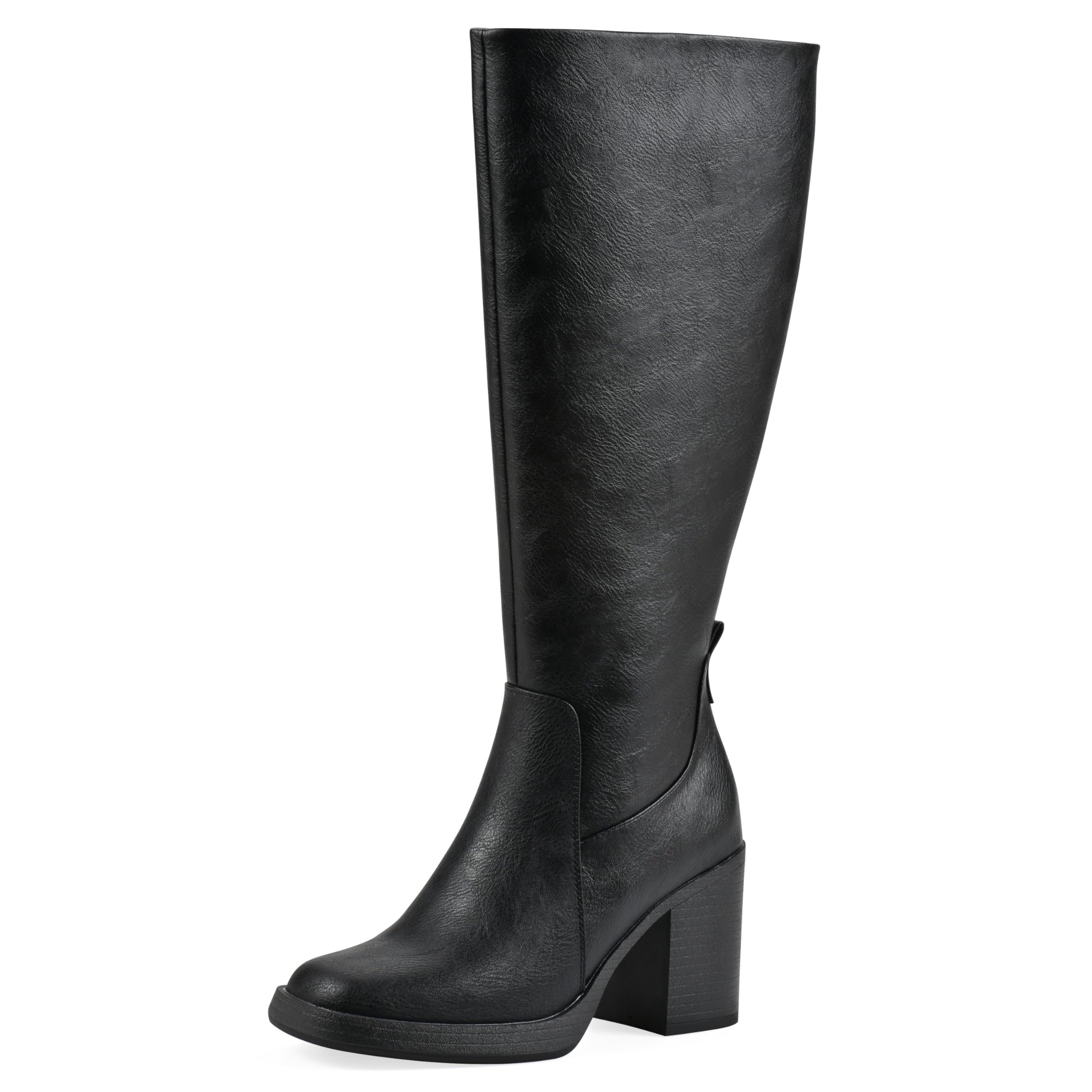 White Mountain Womens Mackle Block Heel Tall Shaft Boot