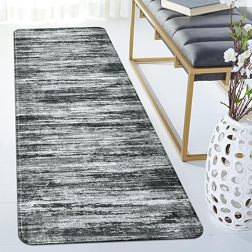 Miniatura 6 de Lahome Alfombra moderna de color degradado para pasillos, alfombra antideslizante de 2 x 6 pies, resistente a las manchas, antideslizante, lavable,