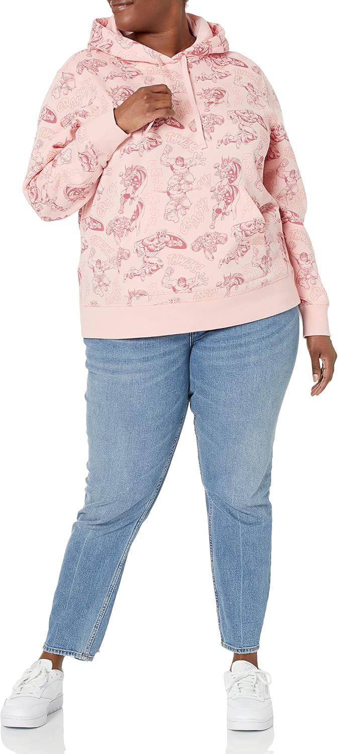 Amazon Essentials Disney | Marvel | Star Wars | Princess Women's Fleece Pullover Hoodie Sweatshirts (Available in Plus Size) - Image 7