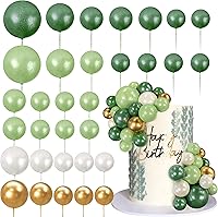 Vista 9 de 32 piezas de bolas de perlas para tarta con forma de bola, decoración de tarta de cumpleaños, boda, suministros para decoración de tarta