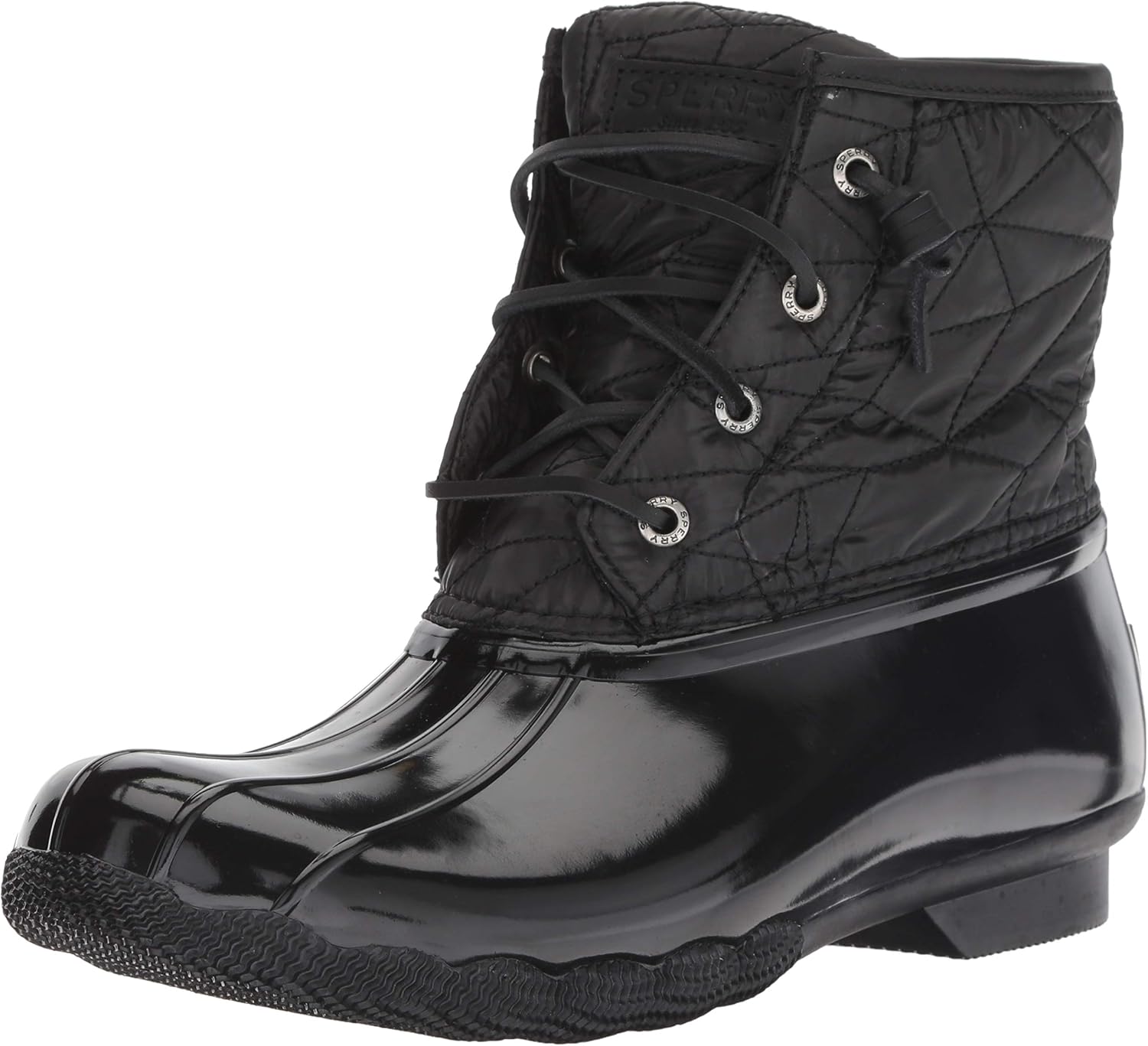 sperry women's saltwater chevron quilt nylon boots
