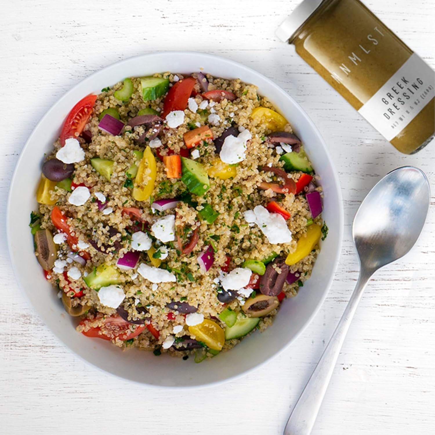 MNMLST Greek Dressing, Gluten Free Salad Dressing w/Extra Virgin Olive Oil & More, Bold Greek Seasoning and Dipping Sauce for Vegetables, Wings, Pizza, Family Salad Favorite, 8.5 oz (Pack of 3)