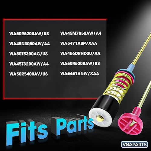 Miniatura 3 de WA50R5200AWUS, WA45N3050AWA4, WA50T5300ACUS, Varillas de suspensión de arandela para Samsung WA45T3200AWA4, WA50R5400AVUS, WA5451ANWXAA,