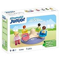 Playmobil Junior 71701 Giostra per bambini, inclusi sedili girevoli