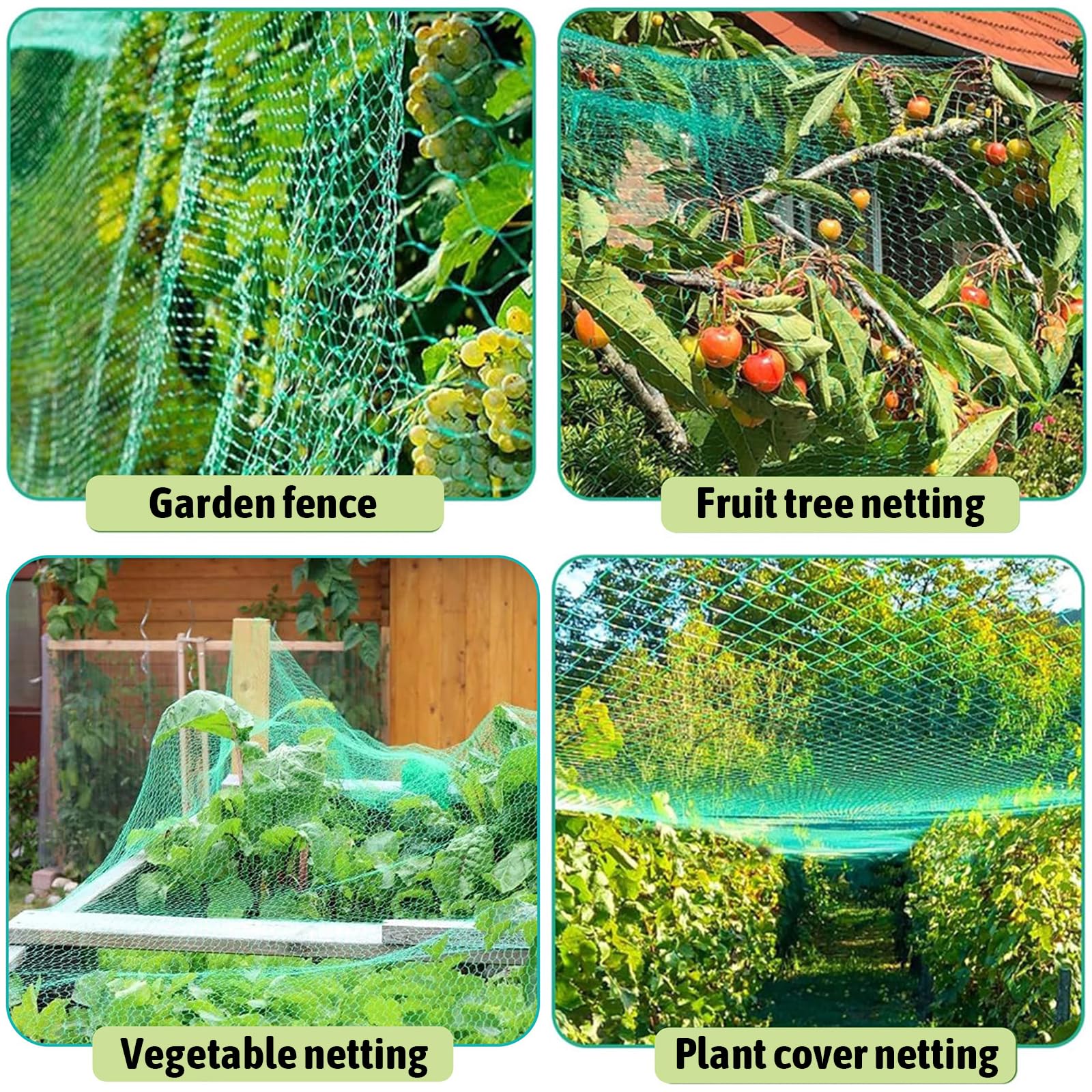 Reti Protettive da Giardino,Rete Antigrandine Tessuta,Rete Anti Insetti per Orto,Non è Facile Intralciare,Adatto per Proteggere Fragole,Pomodori,Carote