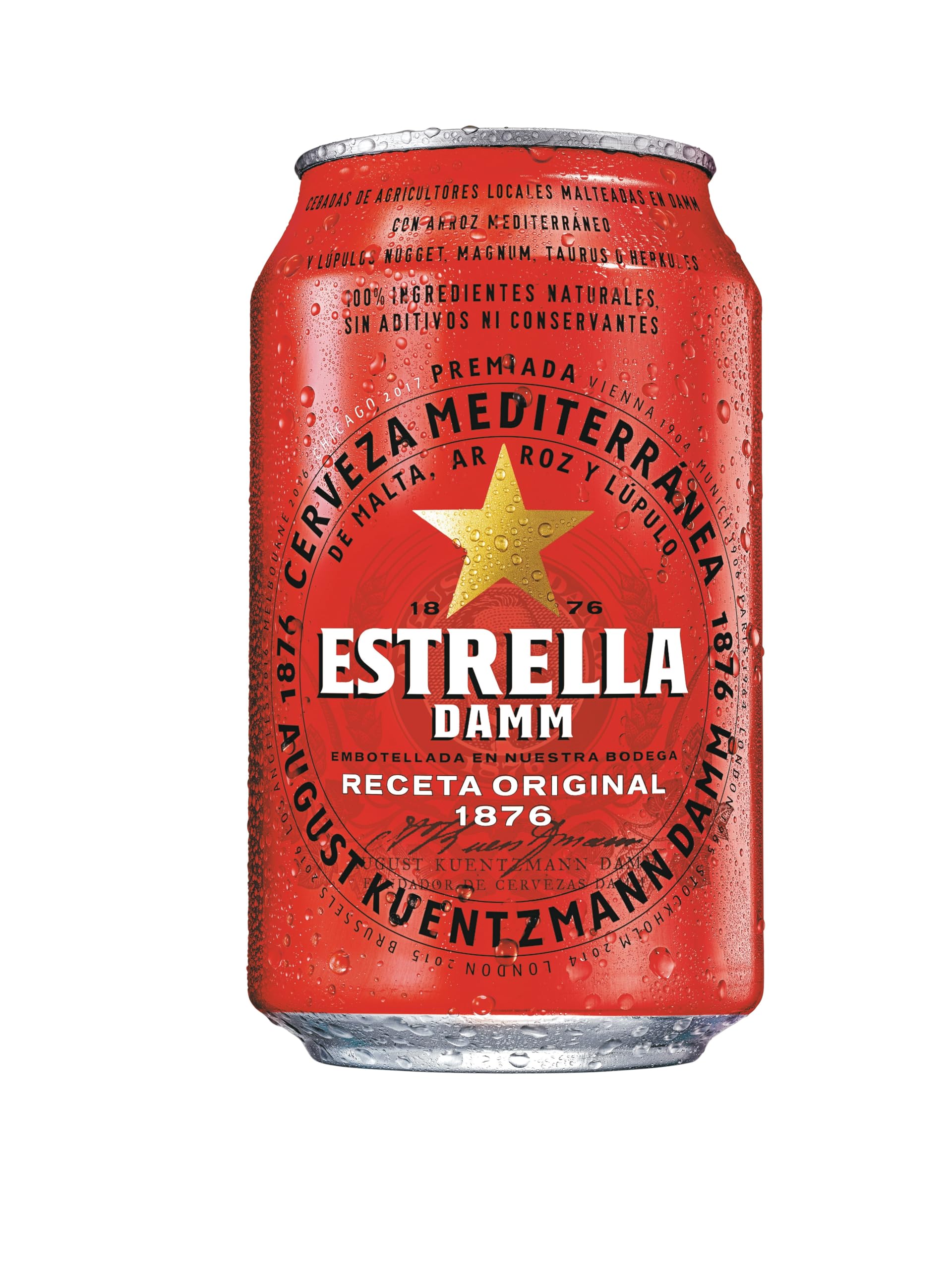 Estrella Damm Cerveza Caja 24 Latas 330 ml 7.92 L