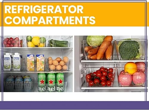 Miniatura 6 de YBM HOME Contenedores de almacenamiento  Organizadores de plástico abiertos y cesta de almacenamiento para organización de la despensa de la cocina,