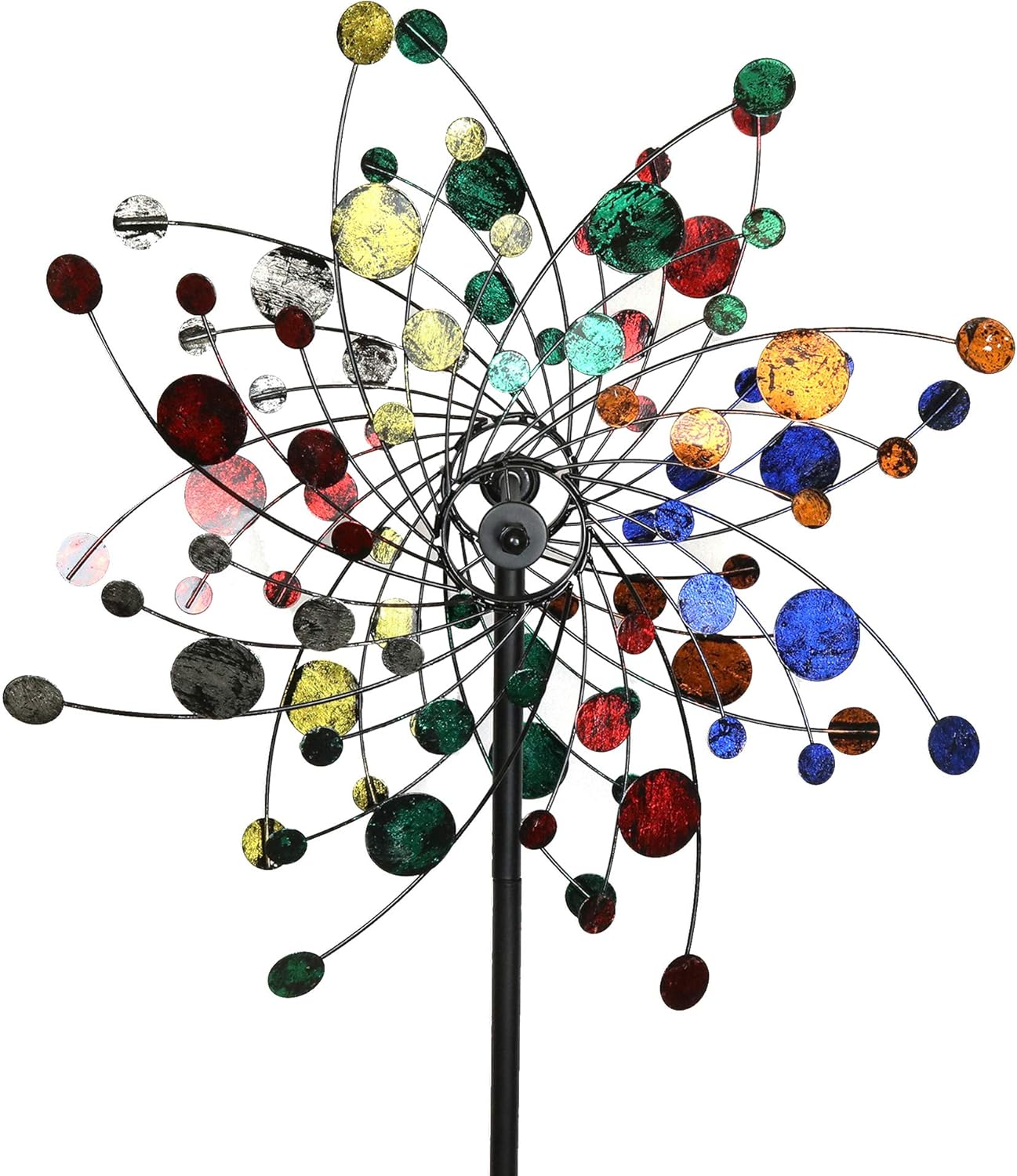 Best Deal Cheap 🛒 MJ Spinner Designs Confetti Style Kinetic Wind Garden Spinner