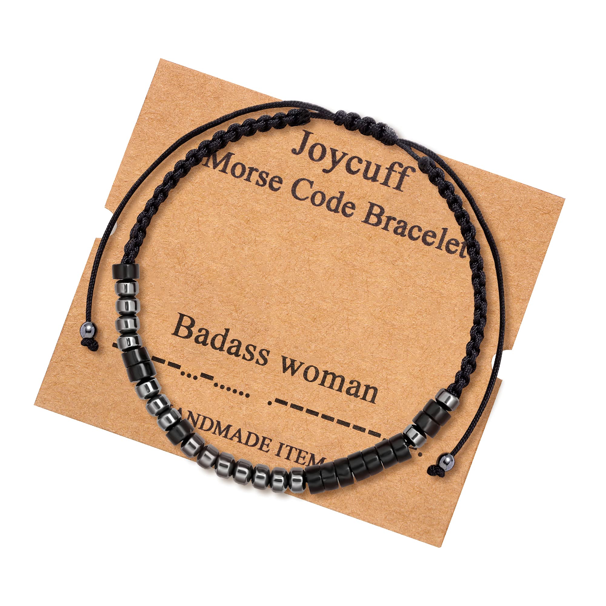 JoycuFF Inspirational Morse Code Bracelet For Women Funny Motivational Birthday Mothers Day Gifts For Best Friend Girlfriend Mom Sister Daughter Empowerment Inspirational Jewelry