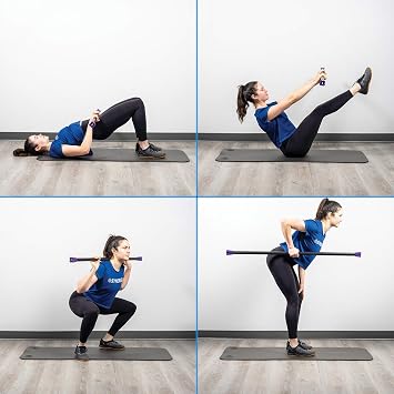 Synergee Workout Bars Weighted Body Bars 5 to 30 lb and Sets