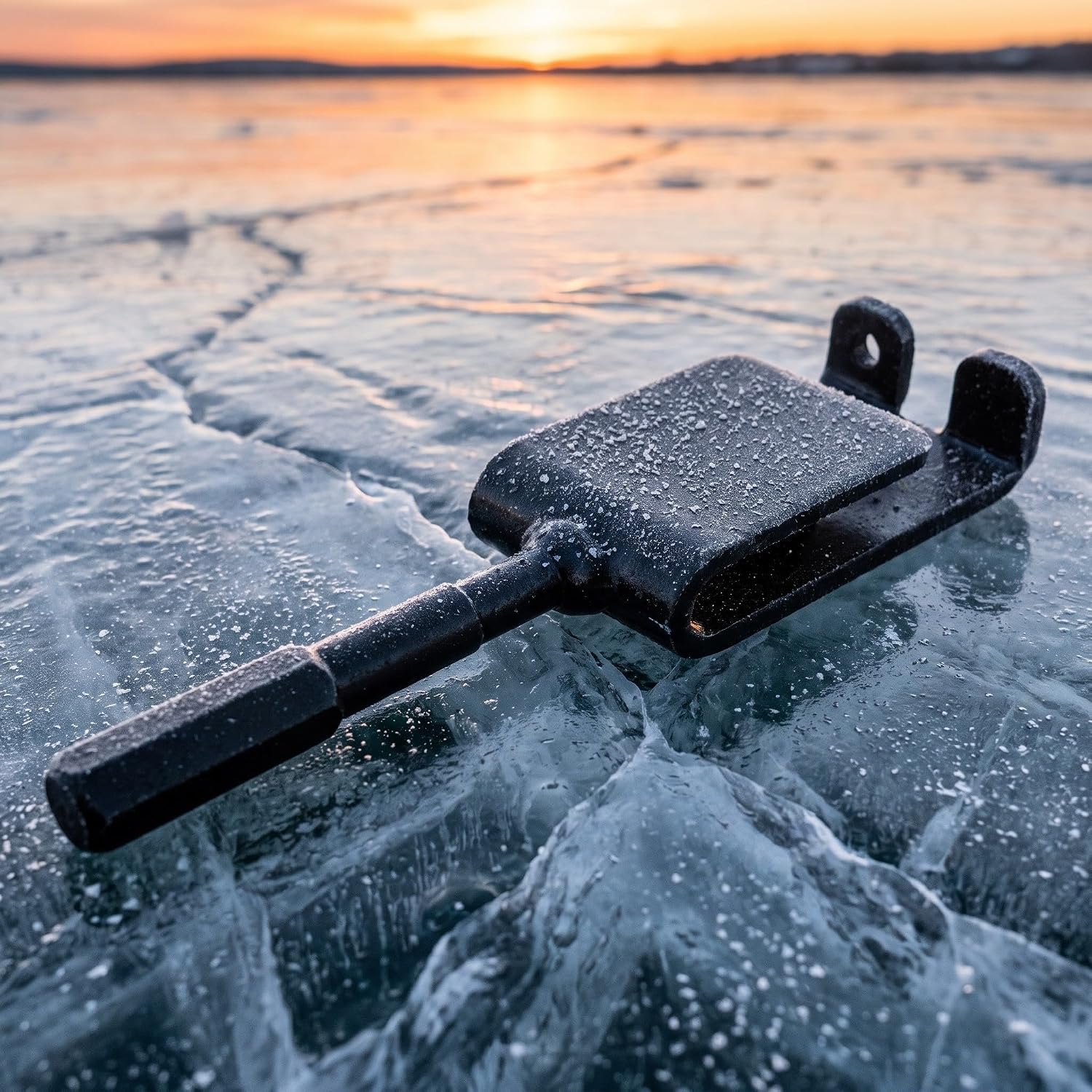 2pcs Ice Anchor Drill Adapter Auger Attachment for Power Drills Heavy-Duty Ice Fishing Shelter Stake Driver Efficient Winter Tent Setup