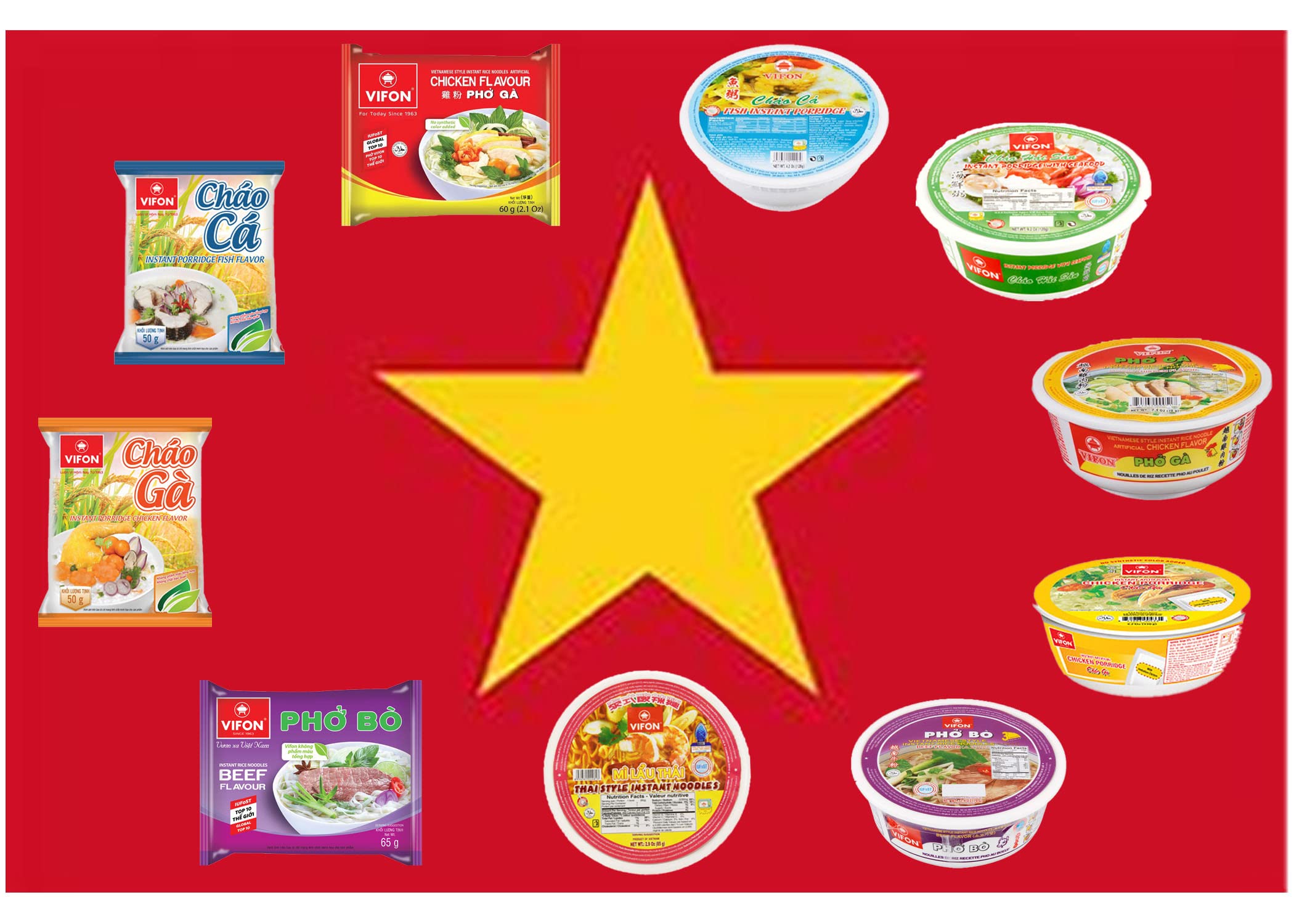 Ramen Noodles from Around the World Snack Box Variety Pack of 10