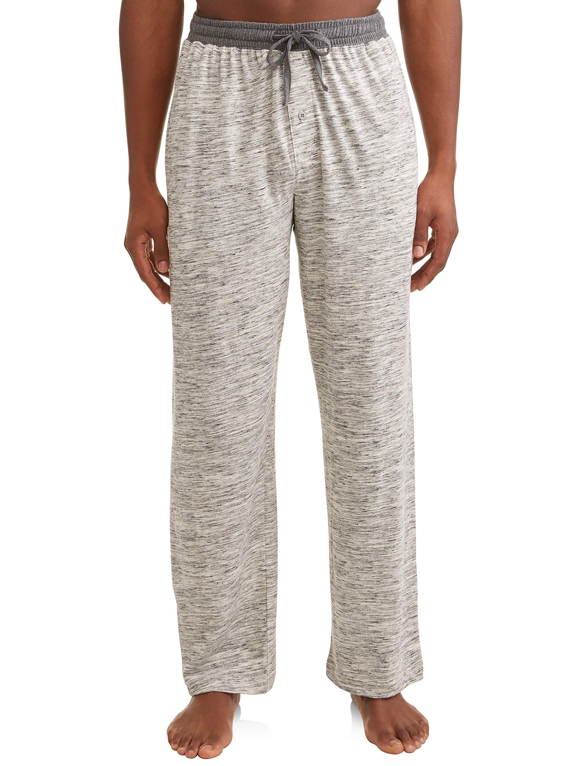 Hanes Men’s X-Temp Jersey Cotton Sleep Pajama Lounge Pants with Pockets, Pj Bottoms, Extended Sizes
