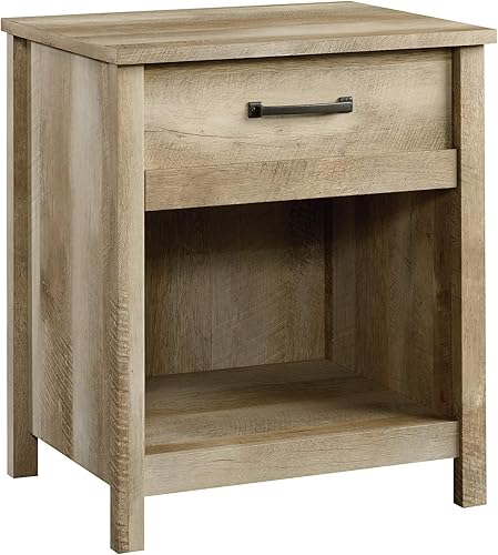 Sauder Cannery Bridge Night Stand, Bedside Table, Bedroom Side Table End Table, in Lintel Oak Roble dintel,Mango