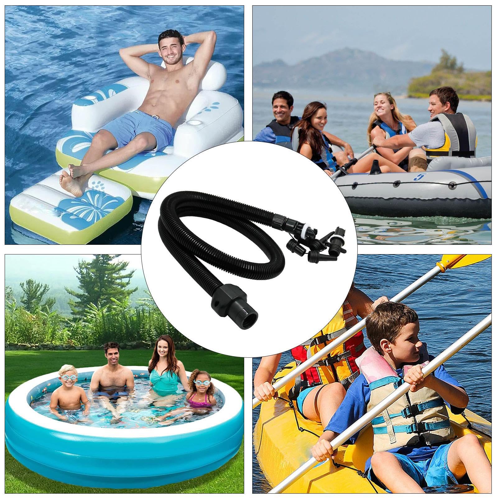 Manguera Para Inflador,Manguera Extraíble Para Bomba De Aire | Conector Multifuncional Ligero Portátil para Barca, Tabla de Paddle Inflable, Colchoneta, Balsa, Tienda, Kayak y Piscina