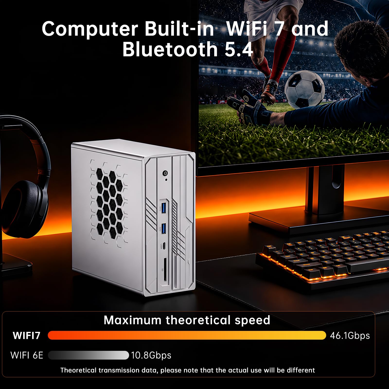 Mini PC Server AI, Ryzen AI MAX+ 395 (126 TOPS, 16C/32T), Barebone, GPU Radeon 8060S, 128G di Memoria Unificata LPDDR5x-8400, LAN 10G+2,5G, Quattro Schermi, 4 slots M.2 PCIe 4.0, Wi-Fi 7