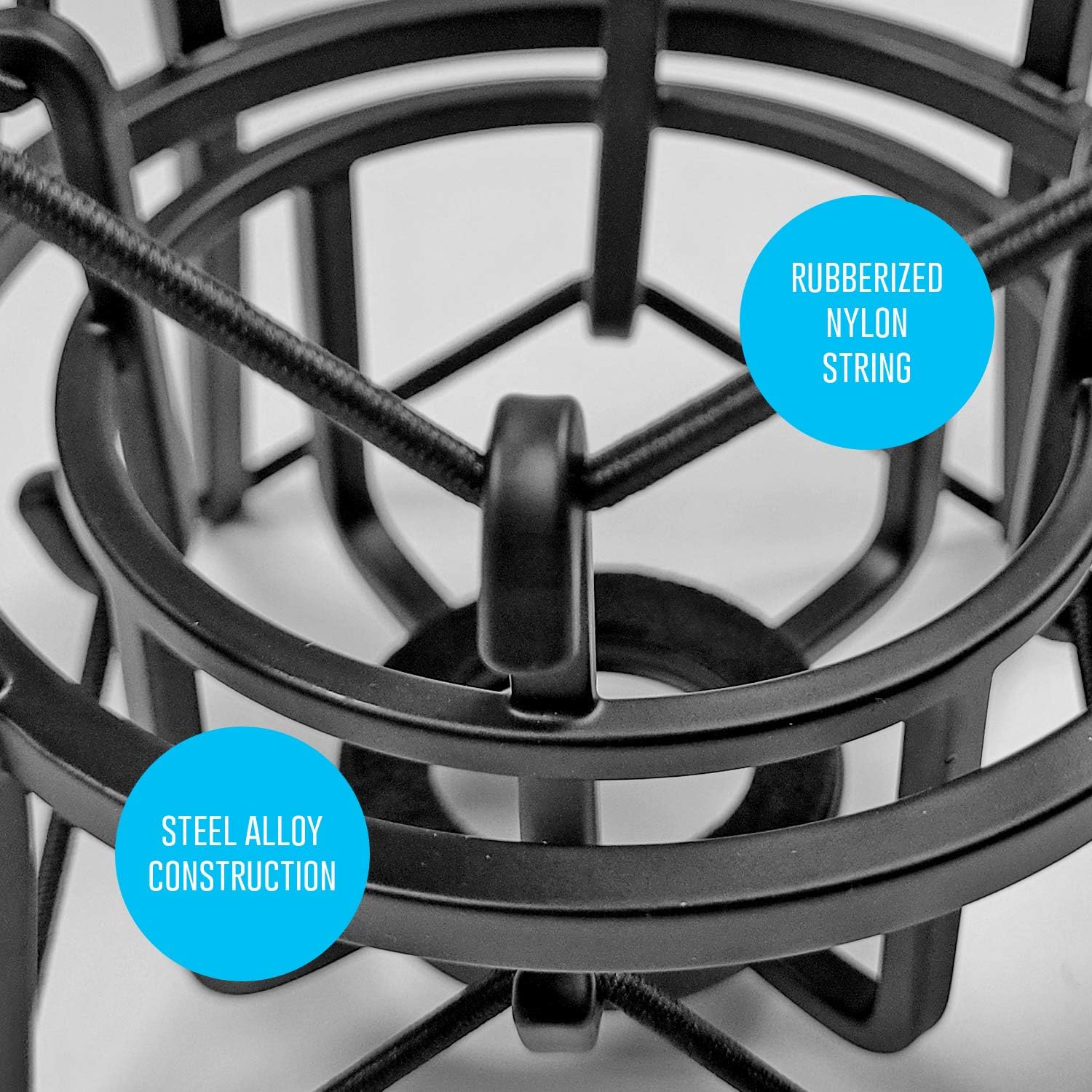 AxcessAbles Universal Microphone Spider Shock Mount with 4 Adapters. Spider Recording Mic Shockmount compatible with Rode NT1-A NT2-A Procaster AT2020 AT2020USB MXL990 770 R77 U87 : Musical Instruments