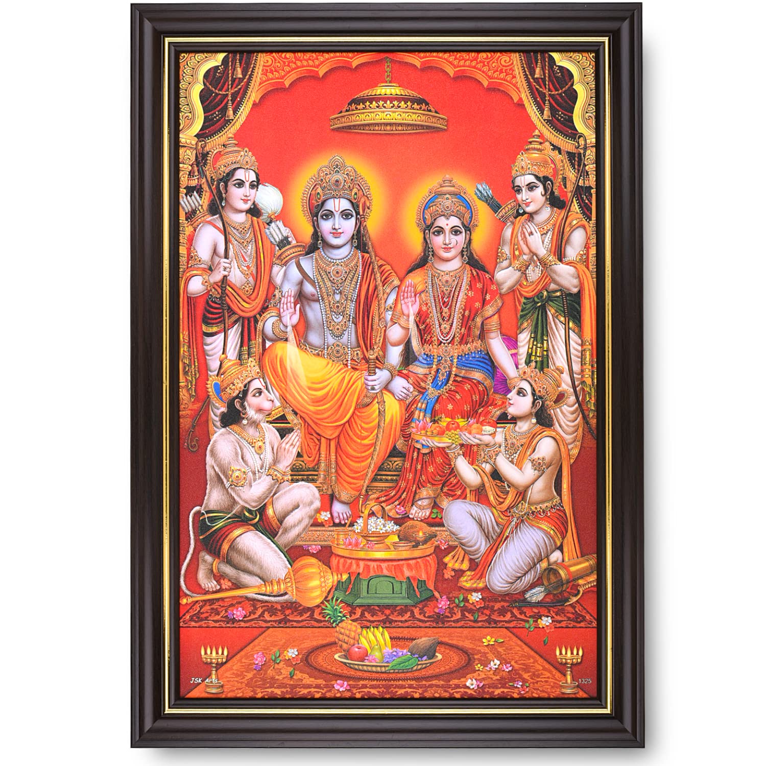 Buy INSPIRING BRUSHShri Ram Darbar Photo Frame Big Size, Ram Sita