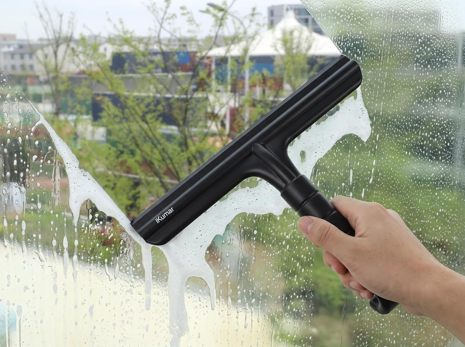 All-Purpose 10 Inch Silicone Shower Squeegee for Glass Doors