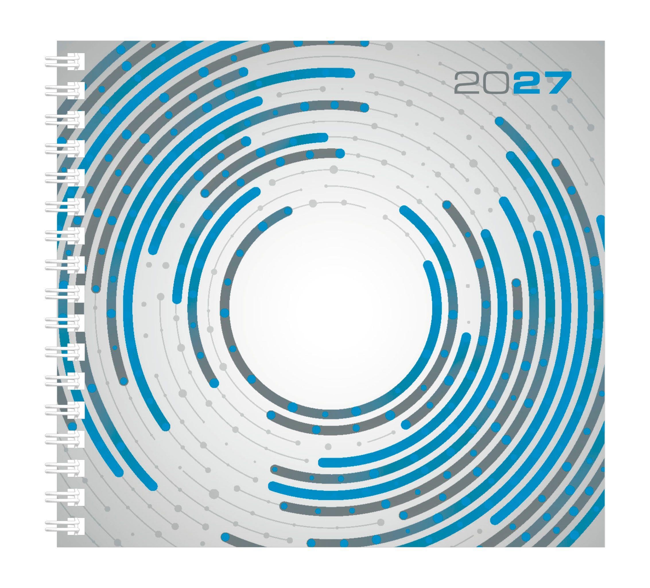 Wochenbuch Assessor 1W/2S 2027: Buchkalender 16x15 cm mit 1 Woche auf 2 Seiten, Zeieinteilung 7-20 Uhr, Spiralbindung & deutschem Kalendarium für Arbeit & Studium