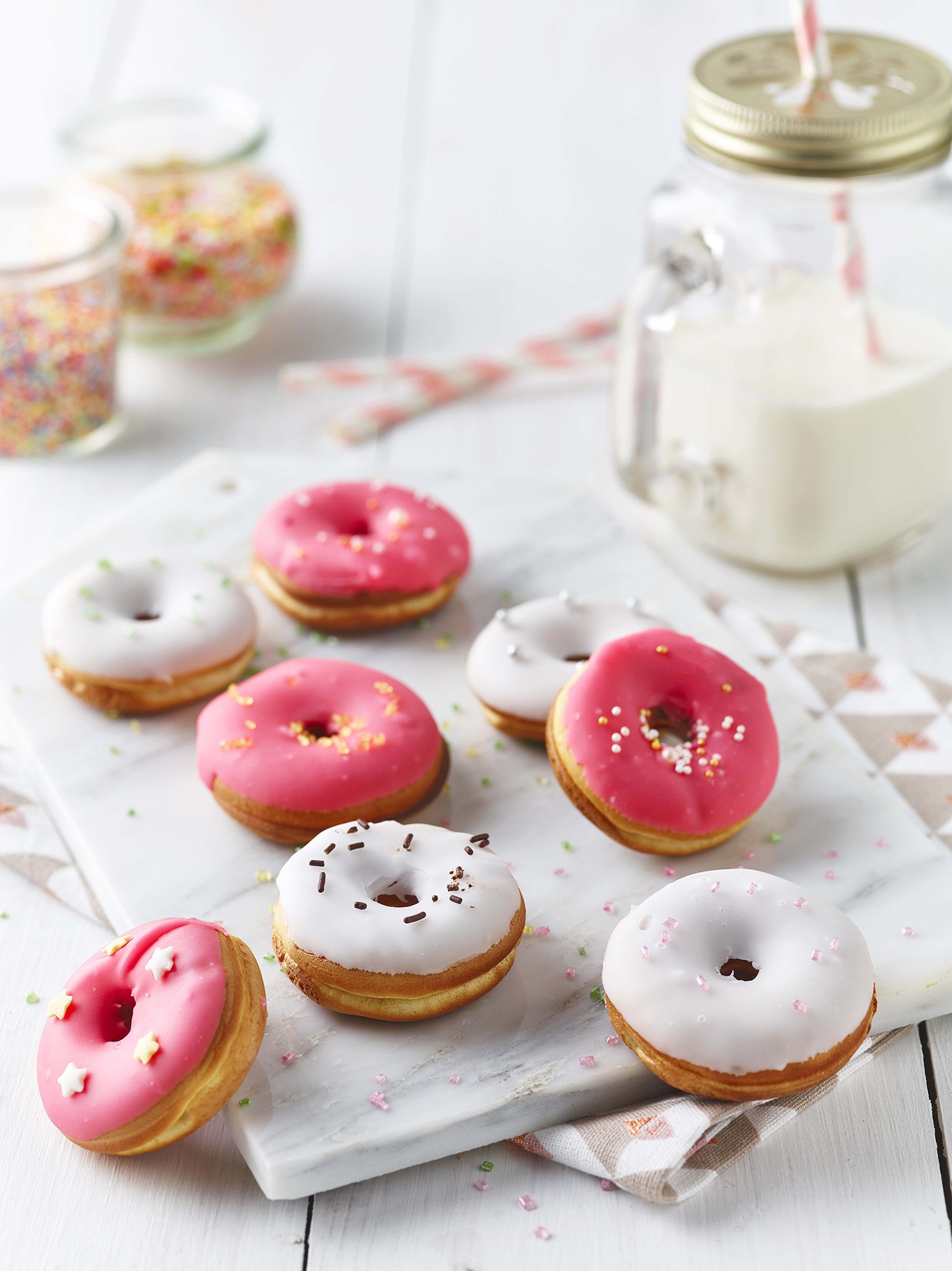 LAGRANGE Mini-Donuts & Mini-Bagels Platte Für Waffeleisen Premium – Austauschbare Platten, Antihaftbeschichtung, Kompatibel Mit Vielen Modellen