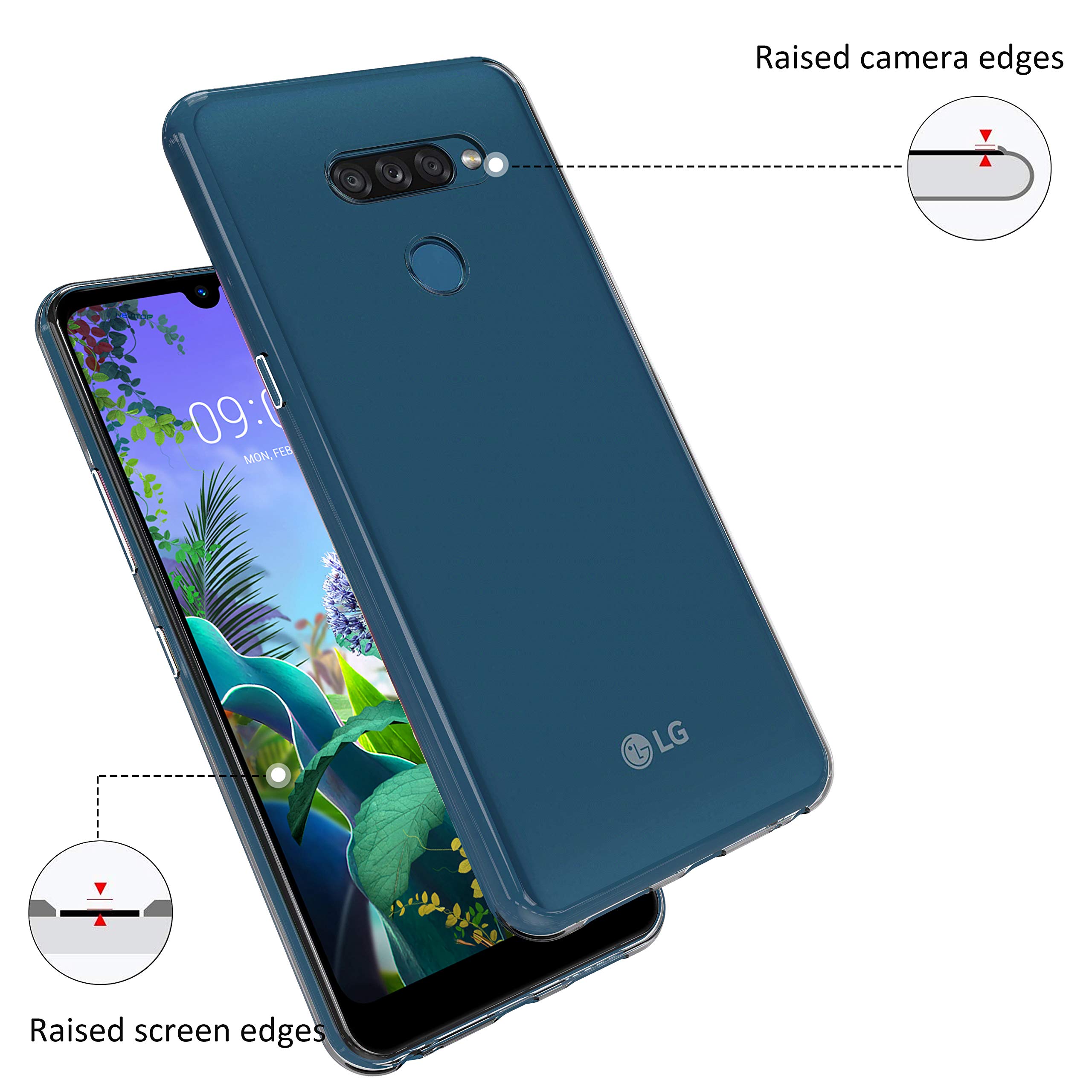 Custodia NEWTOP Per LG K50 / Q60 - Cover Morbida TPU Trasparente Anti Graffio, Sottile E Flessibile - 4