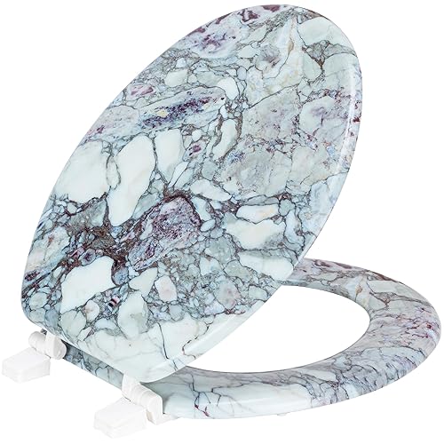 Wood Toilet Seat By PREMIUS, Standard Round, 17 Inches, Stylish