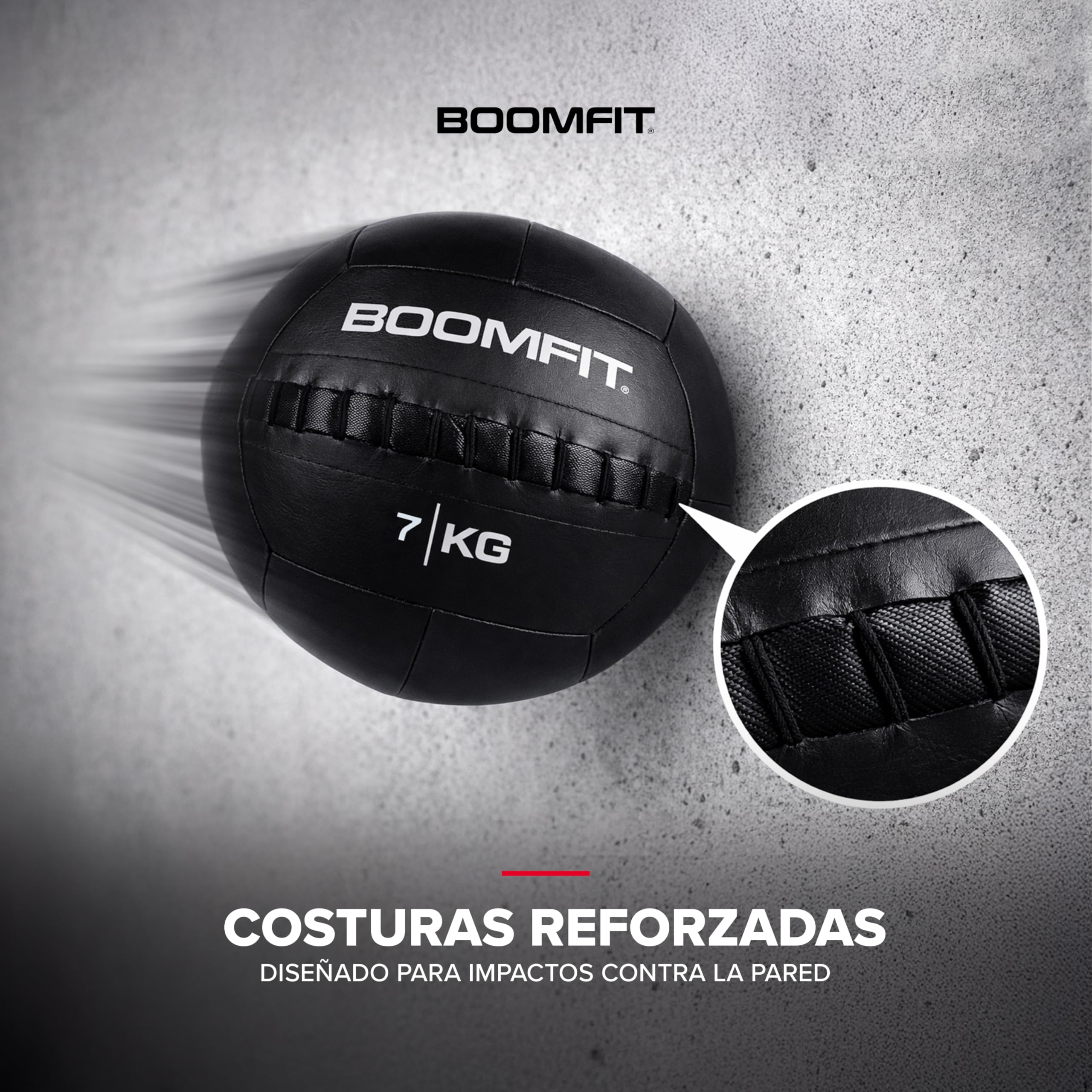 BOOMFIT Wall Ball 2–15 kg | Balón Medicinal Antideslizante Superficie Lisa | Carga centrada Estable | Progresión por Pesos sin Cambiar sensaciones | Crossfit, Funcional y HIIT