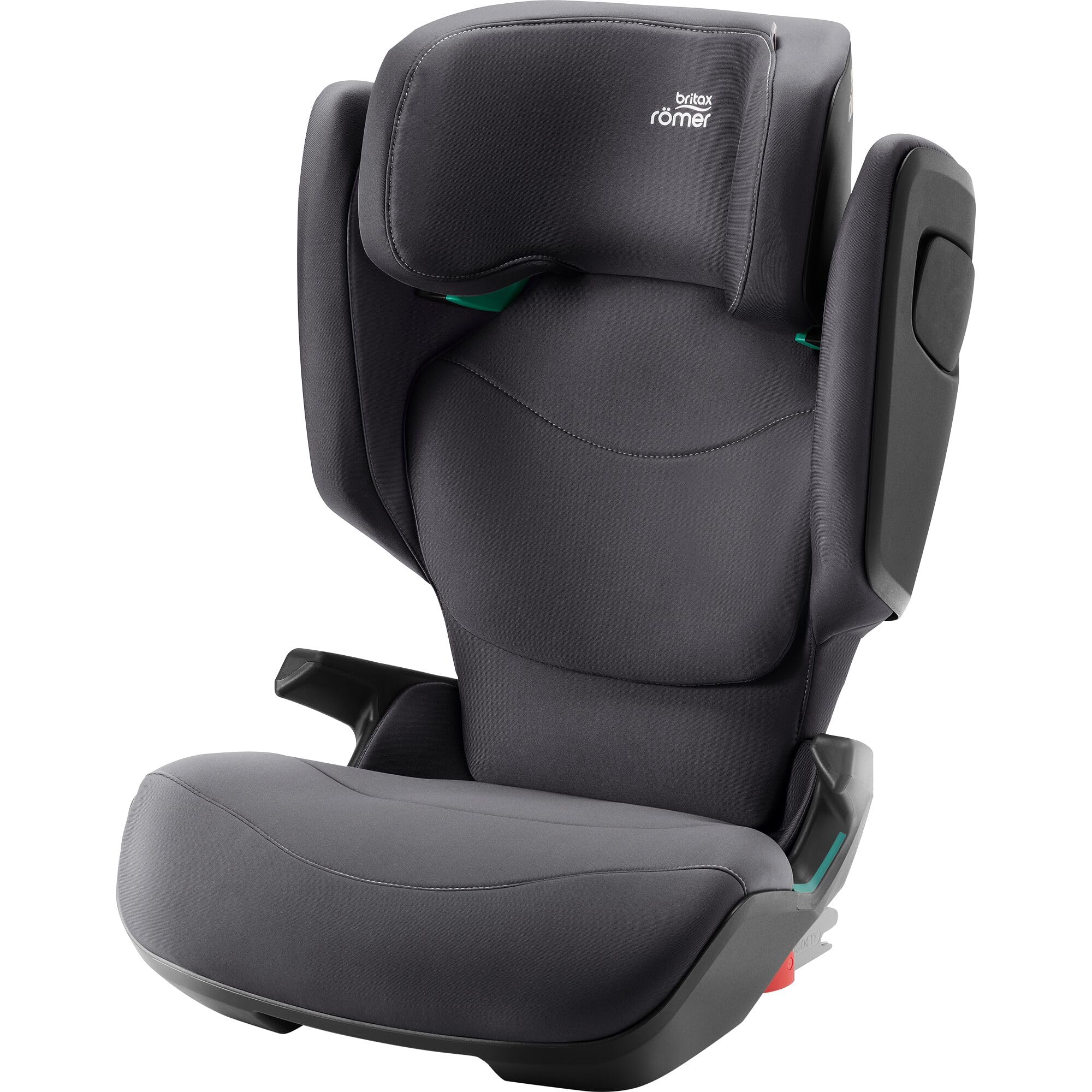 BRITAX RÖMER Fotelik dziecięcy 15-36 kg KIDFIX M i-SIZE, z systemem ISOFIX i wentylacją, 100-150 cm (i-SIZE), od 3,5 do 12 lat, kolor szary (Midnight Grey)