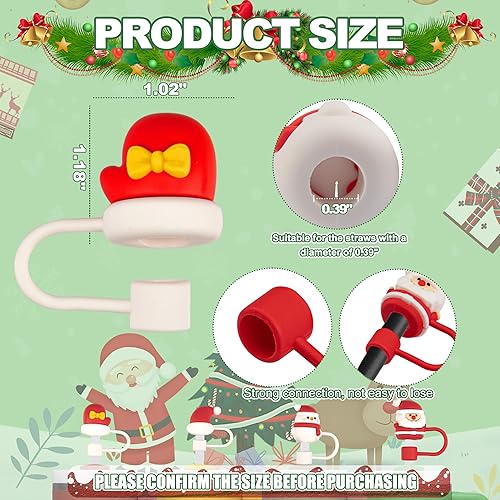 Miniatura 4 de YUNAI Stanley - 4 fundas de paja para popotes reutilizables, 0.39 pulgadas de silicona linda tapa compatible con vaso Stanley de 40 onzas, diseño de