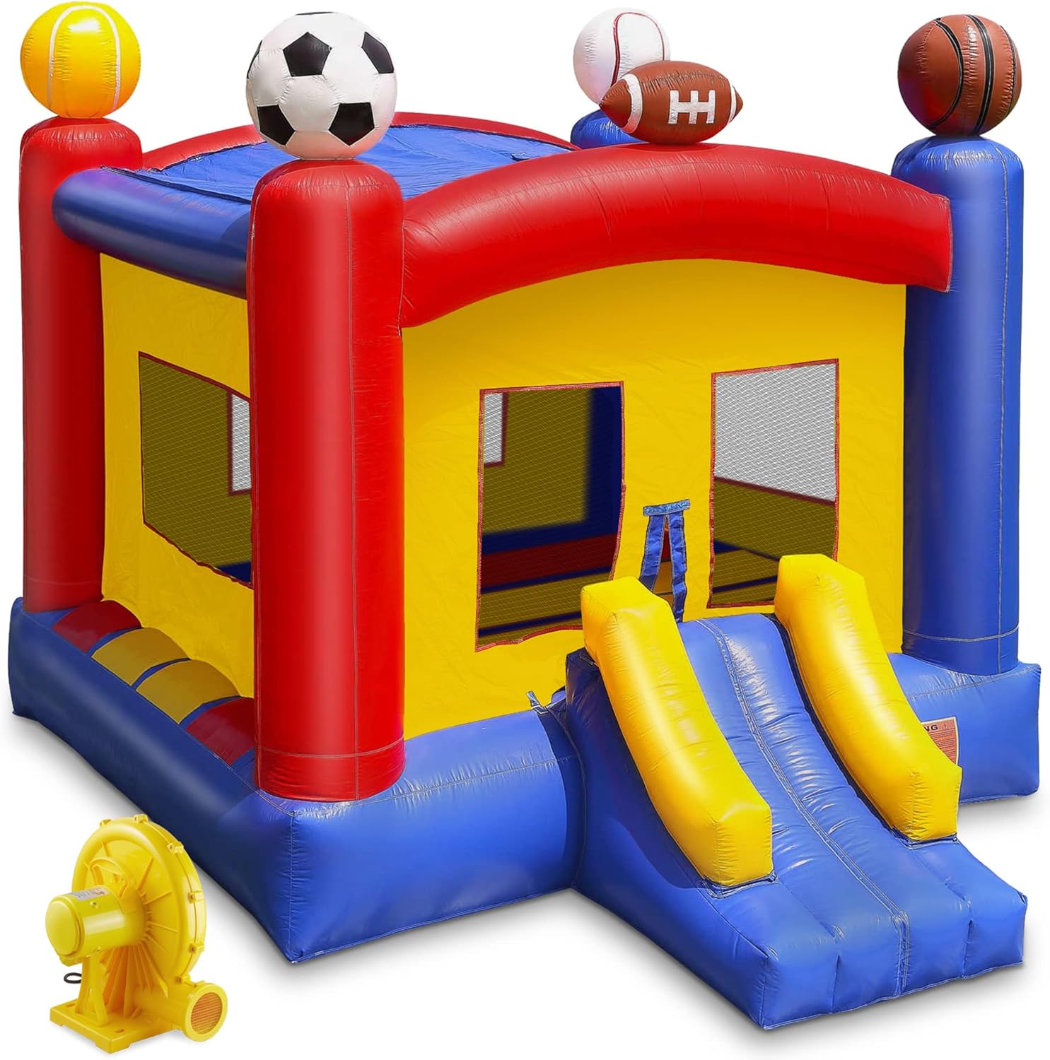 Cloud 9 Commercial Grade Sports Bounce House with Blower - 100% PVC 17' x 13' Inflatable Bouncer